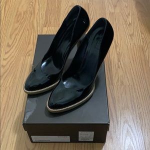 Gucci Scarpelle Gomma Vernice Diamond heels